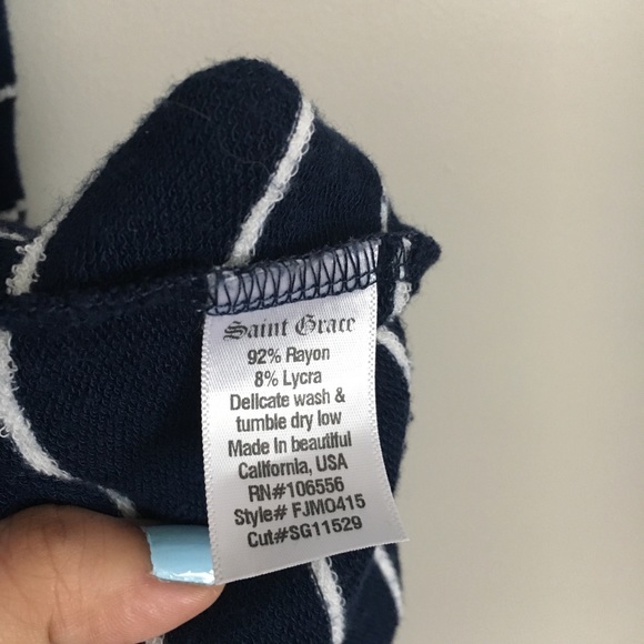 Saint Grace Striped Knit Midi Dress - Picture 7 of 7